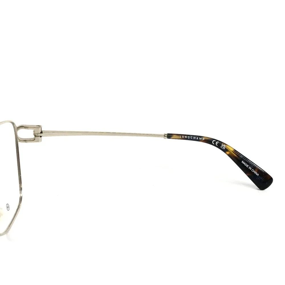 Longchamp Eyeglasses Frames LO2162 712 Light Gold Azure Blue Wire Rim 54-18-140